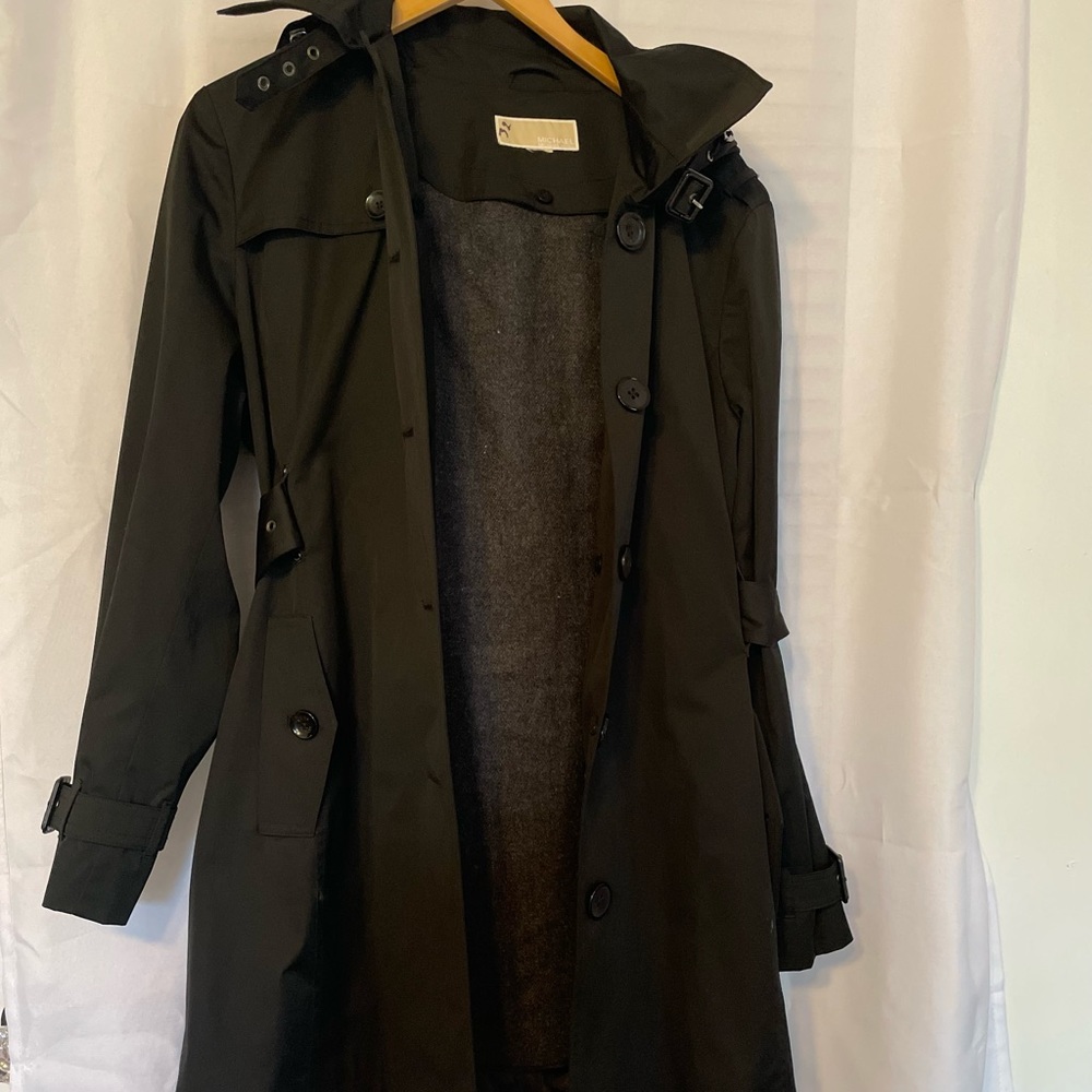 Classic Black Trench Rain Coat